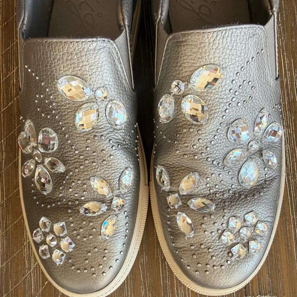 Brighton Metallic Embellished Sneakers - Picture 2 of 4